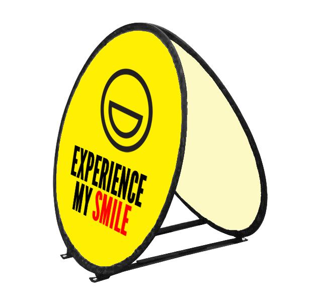 Circle Pop-Up Banner 39.5" Diameter