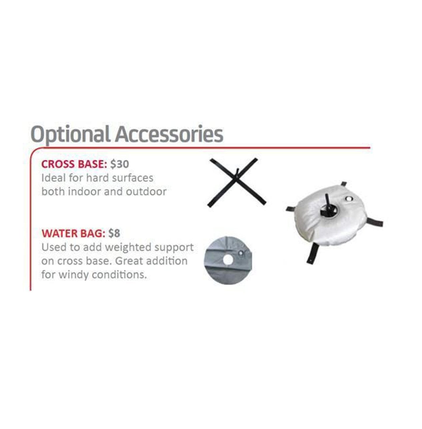 15' Teardrop Flag Kit w/ Poles, Ground Stake and Carry Case