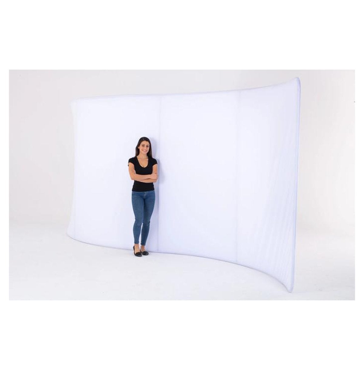 20' S-Shaped Tension Fabric Backdrop Display