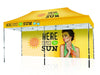 10' X 20' Tent w/ Full Color Canopy and Back Wall