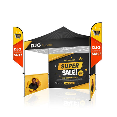 Deluxe 10x10 Premium Tent KIT w/ Tent Banner