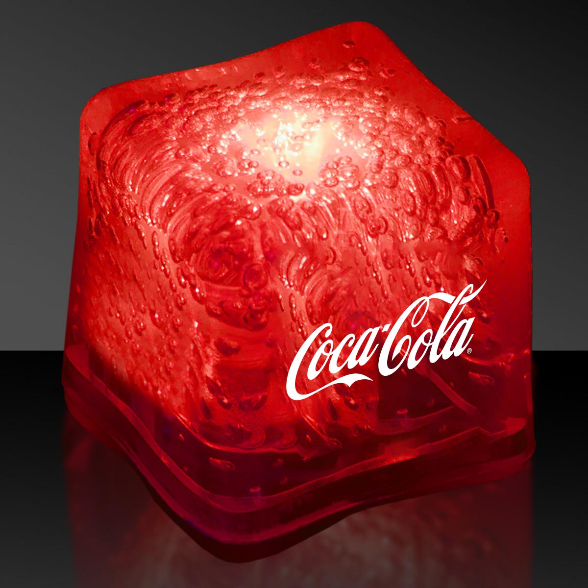 IMPRINTED RED LITED ICE CUBES