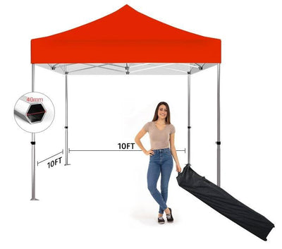 10' X 10' Tent w/ Full Color Canopy and Back Wall